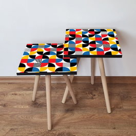 Hanah Home Set de 2 Mesas Nido Multicolor